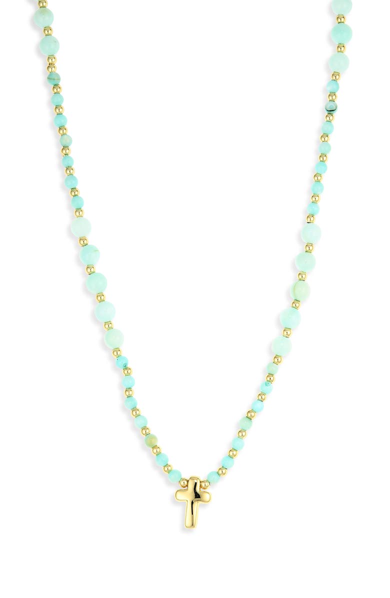 ARGENTO VIVO Cross Necklace, Main, color, Gold