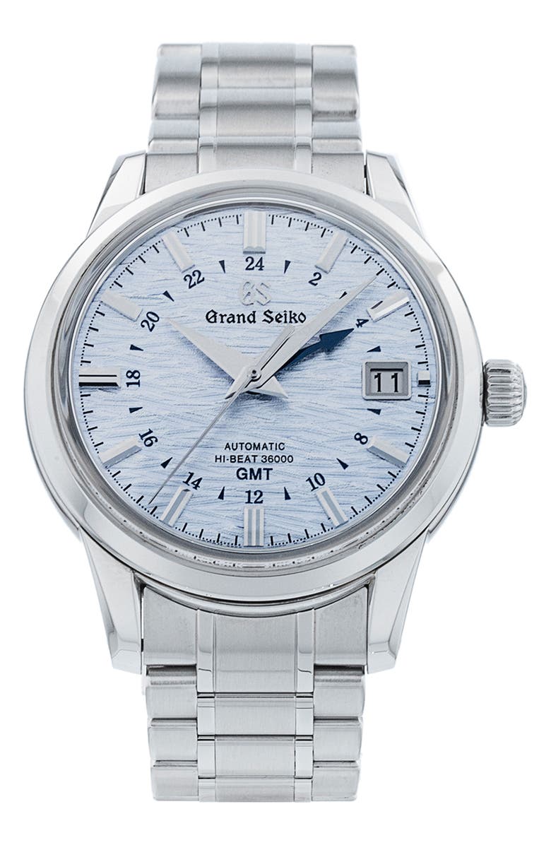 Watchfinder & Co. Grand Seiko Preowned 2023 Elegance Collection GMT Automatic Bracelet Watch, 39.5mm, Main, color, 