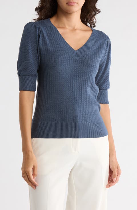 Pointelle Stitch Sweater