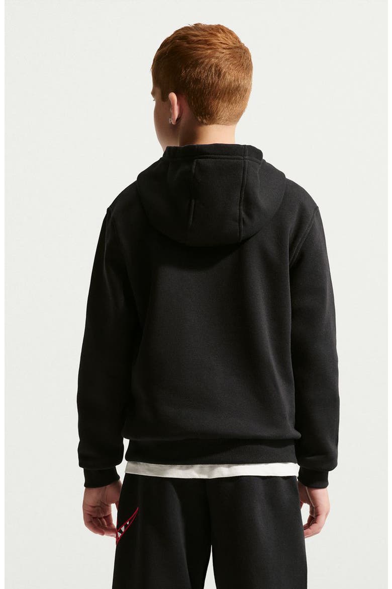 Kids' Club Sportswear Graphic Fleece Hoodie, Alternate, color, BLACK/ MULTI COLOR