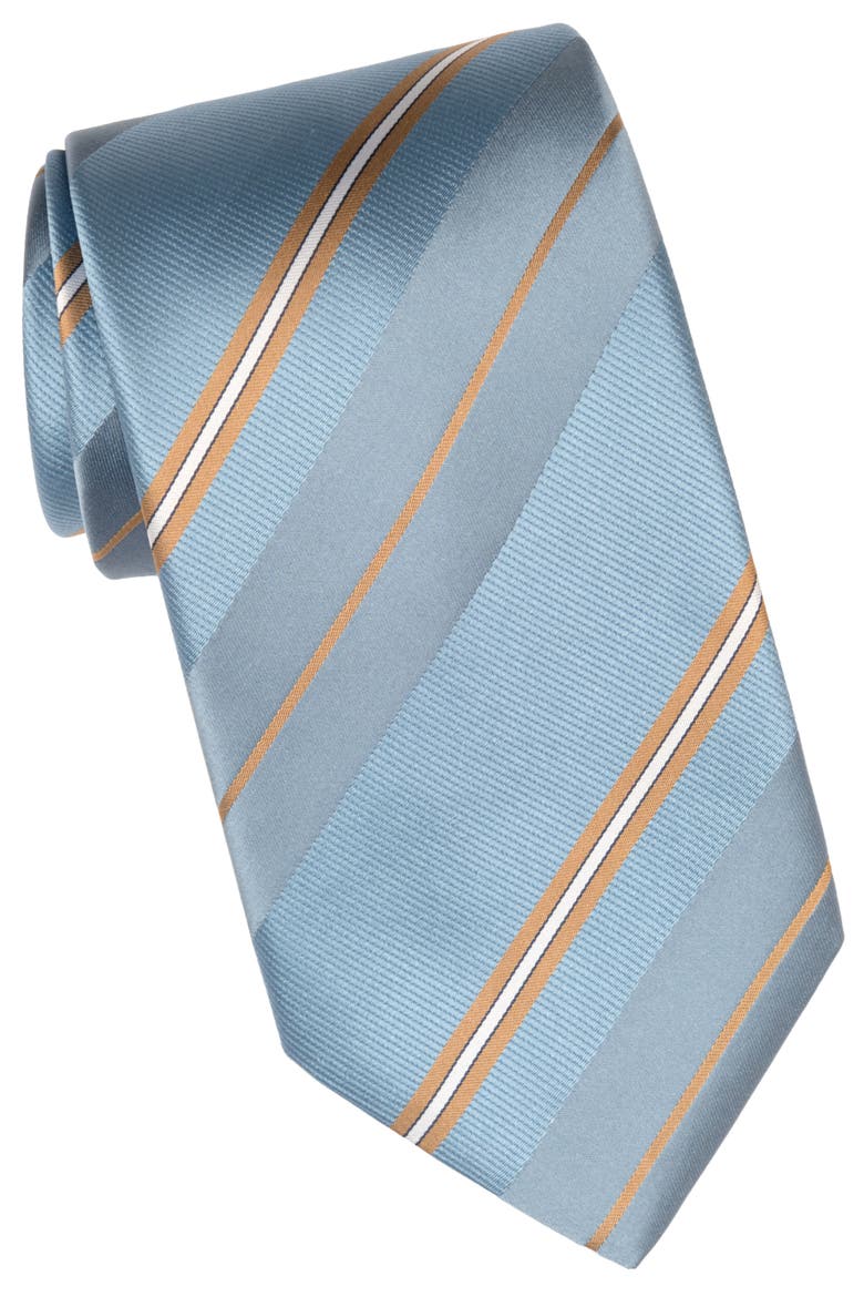 Toledo - Extra Long Silk Jacquard Tie for Men, Alternate, color, Blue