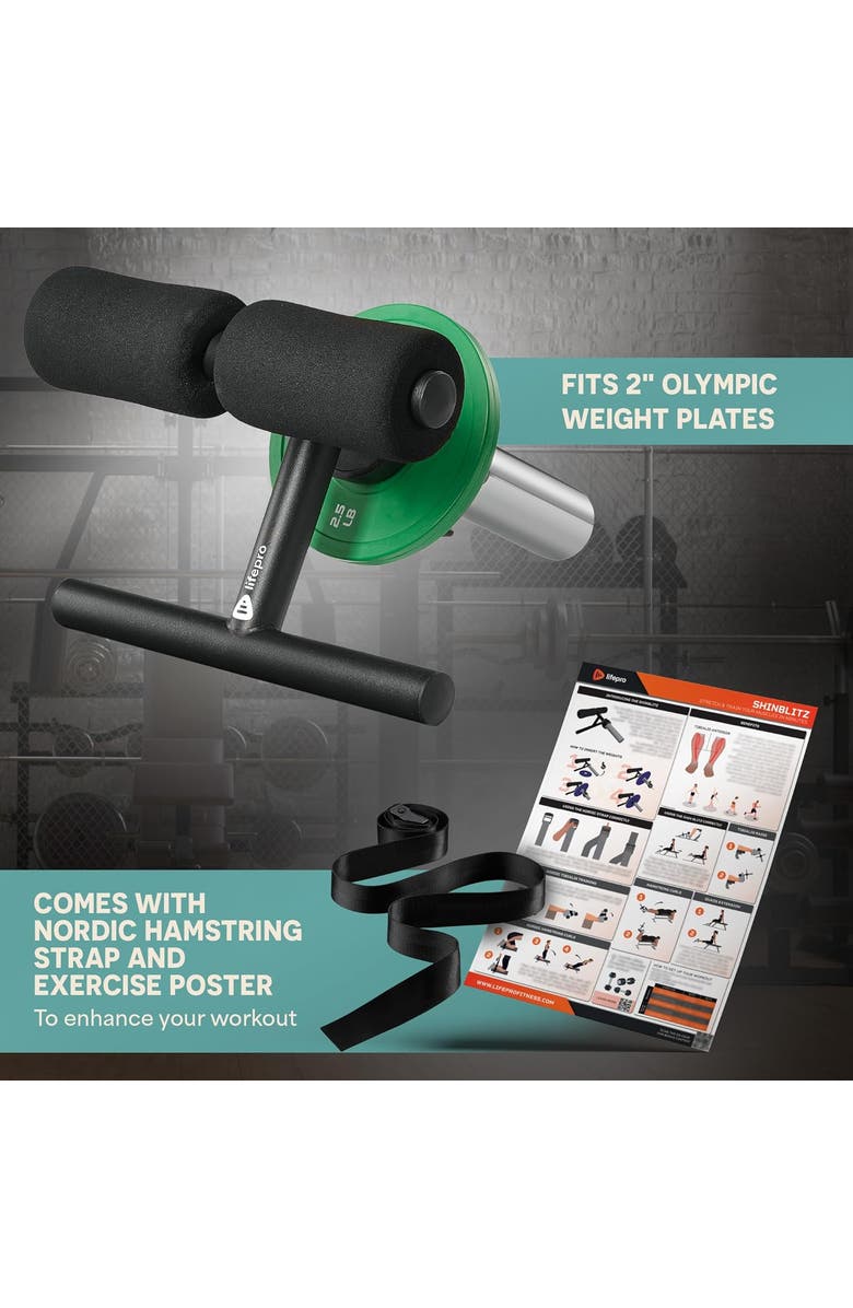 Lifepro Tib Bar for Tibialis Raises Lower Leg Strength & Ankle Training Equipment, Alternate, color, Black