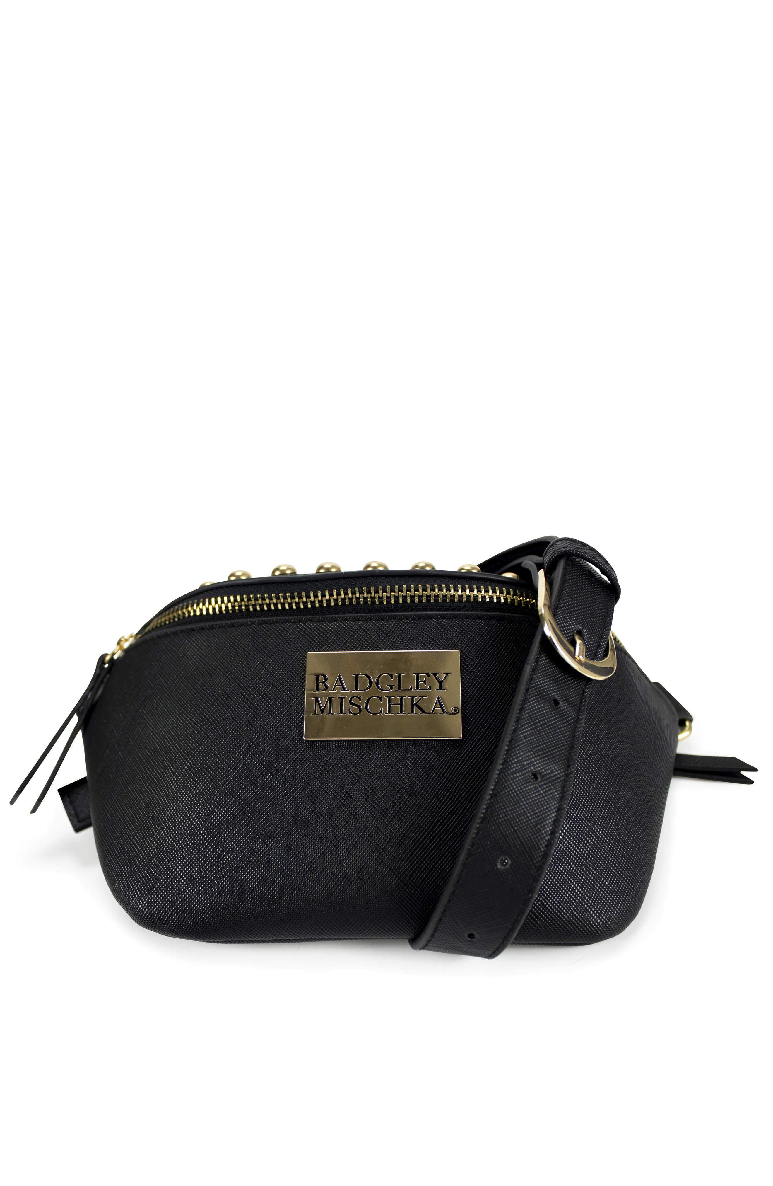 BADGLEY MISCHKA Bridgette Vegan Leather Belt Bag, Alternate, color, 