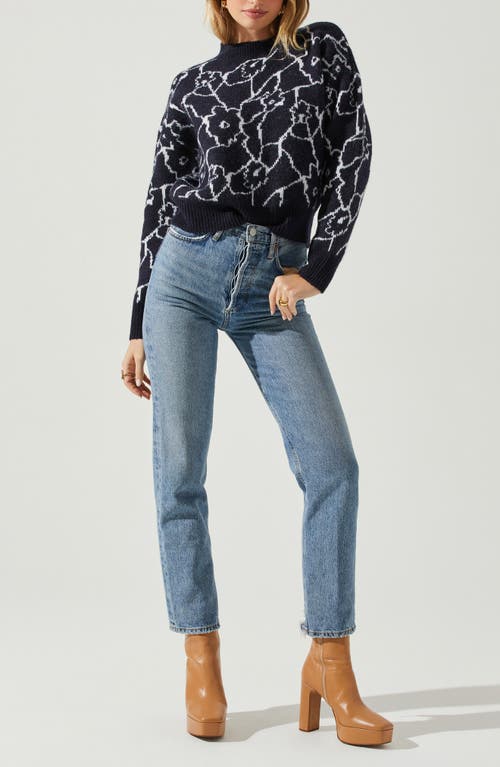 Astr The Label Saira Sweater In Animal Print