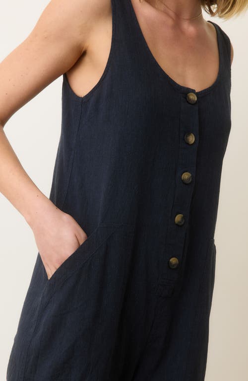 Marine Layer Sydney Hemp Blend Jumspuit In India Ink