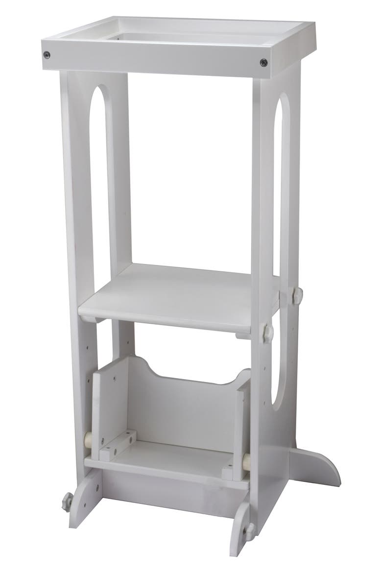 Explore & Store Learning Tower® Toddler Step Stool, Alternate, color, SOFT WHITE