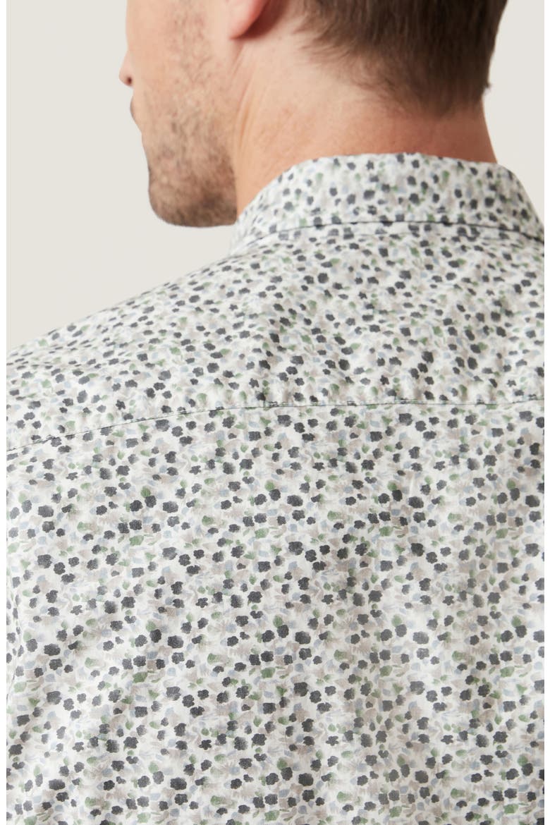 Grove Short Sleeve Cotton & Lyocell Button-Up Shirt, Alternate, color, OLIVE