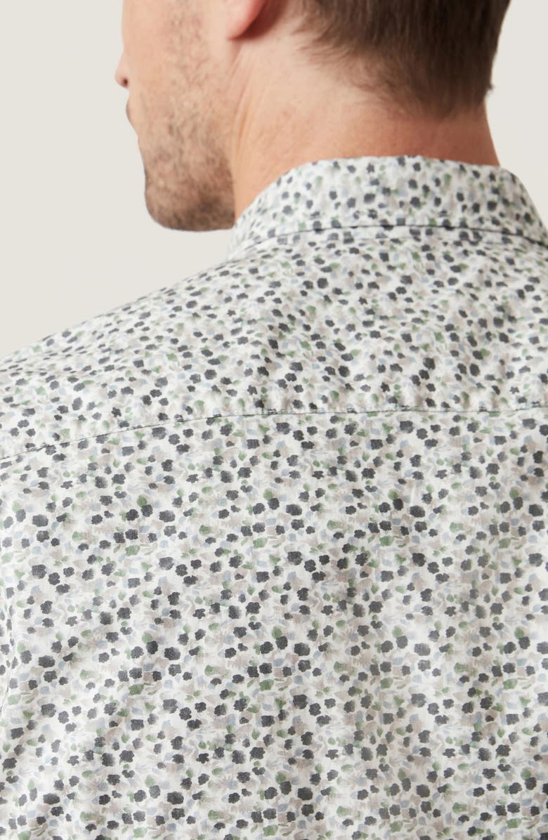 34 Heritage Grove Short Sleeve Cotton & Lyocell Button-Up Shirt, Alternate, color, Olive