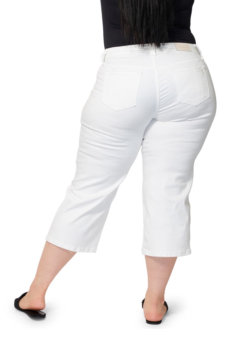Mid Rise Wide Leg Crop Jeans, Alternate, color, OPTICAL WHITE