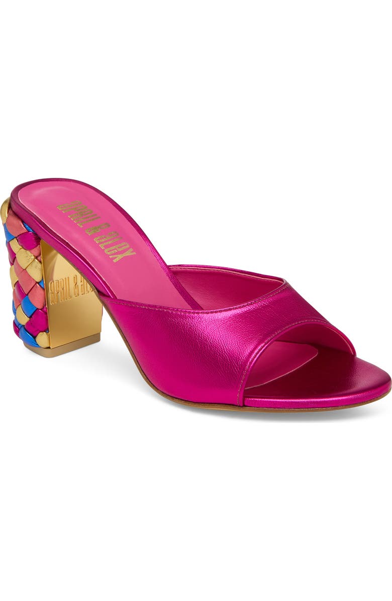 April & Alex Augusta Rose Mule, Alternate, color, Fuchsia