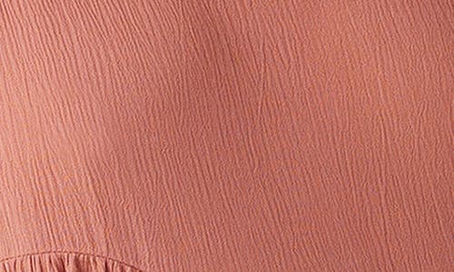 O'neill Rilee Crinkle Tiered Cover-up Dress In Cedar Wood