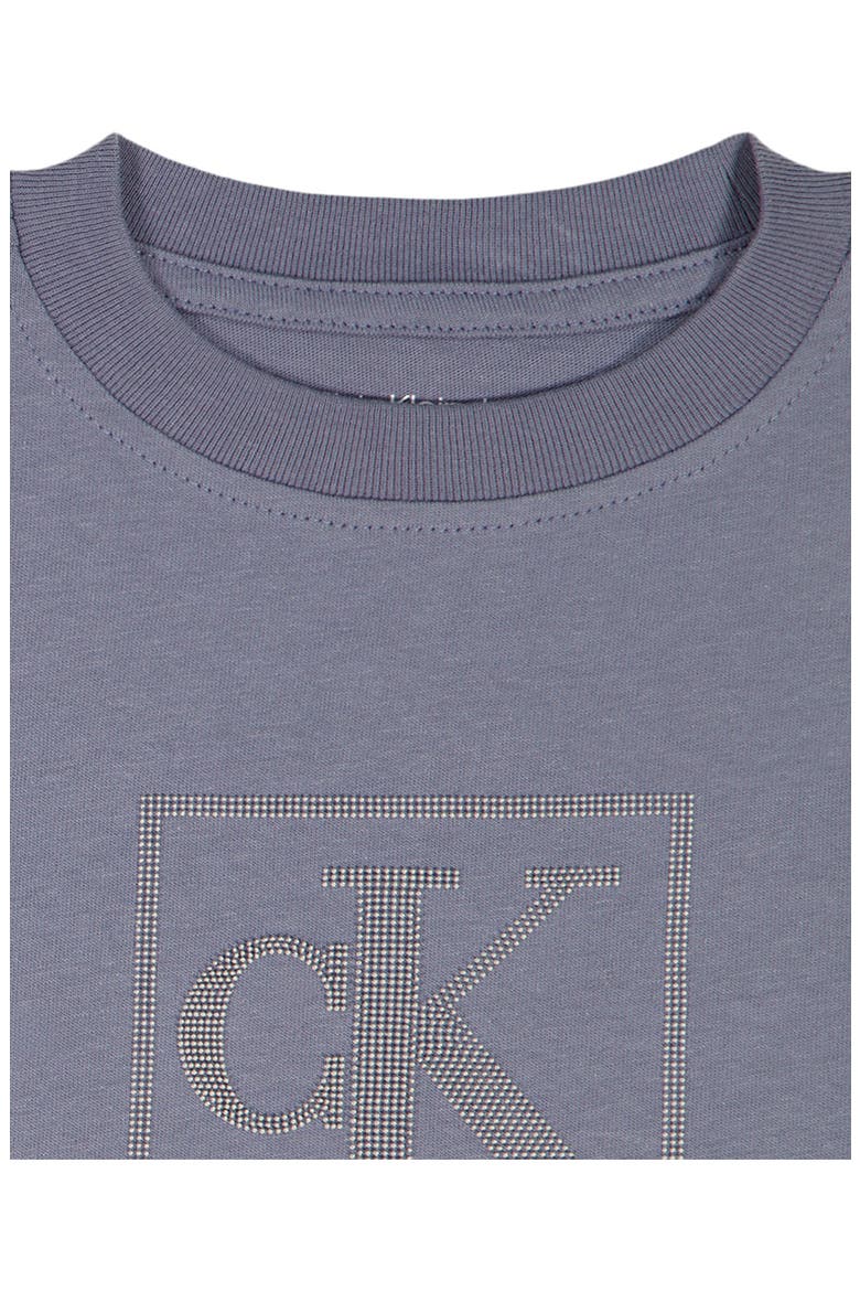 Cotton Crew Tee & Shorts Set, Alternate, color, BLUE MULTI