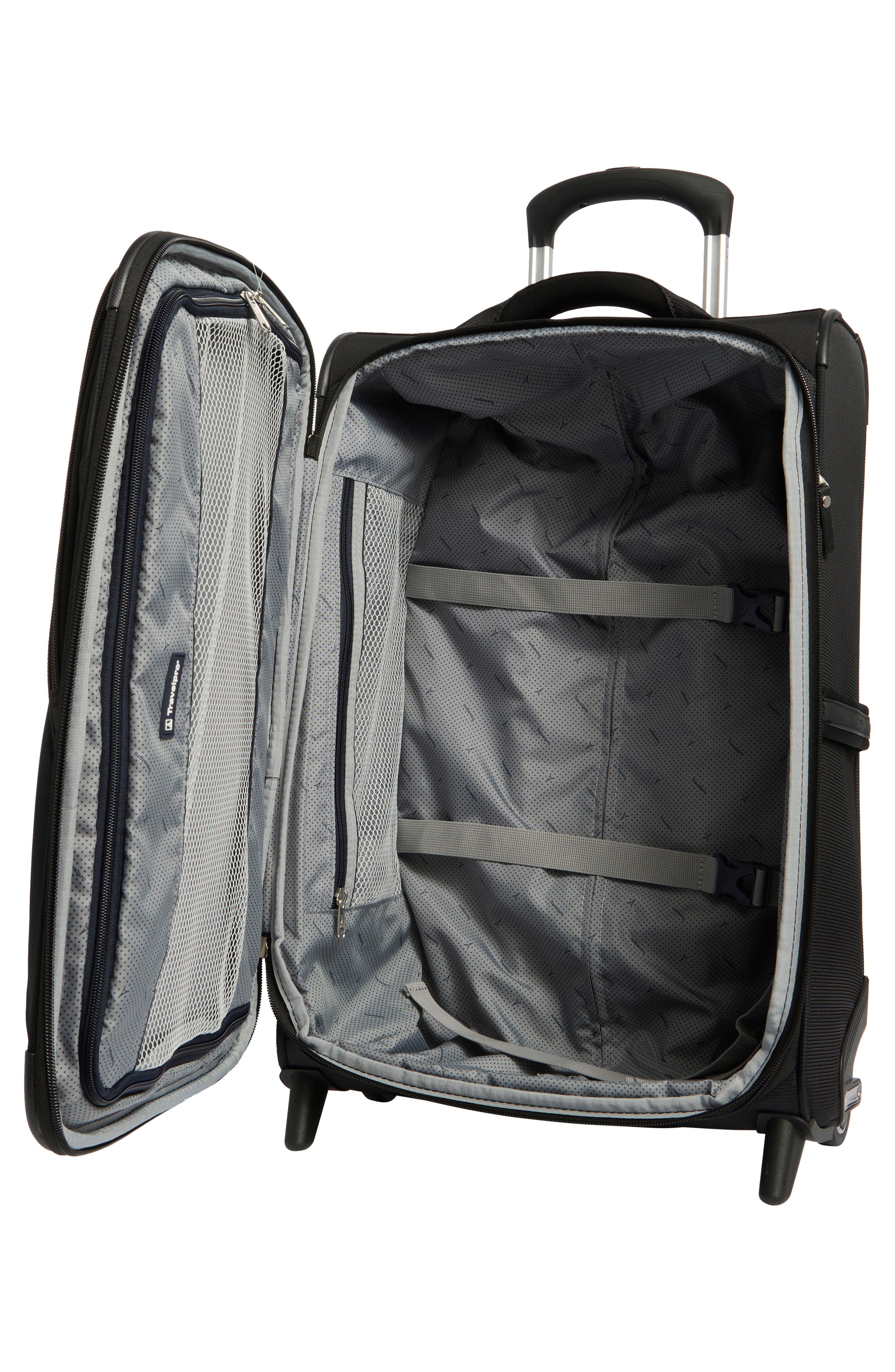 TRAVELPRO WAB6 22-Inch Expandable 2-Wheel Carry-On Softside Rollaboard Luggage, Alternate, color, Black