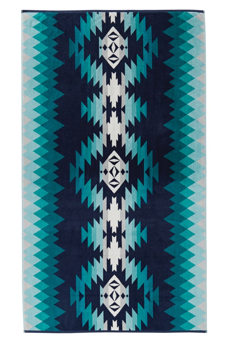 Papago Park Spa Towel, Main, color, BLUE MULTI
