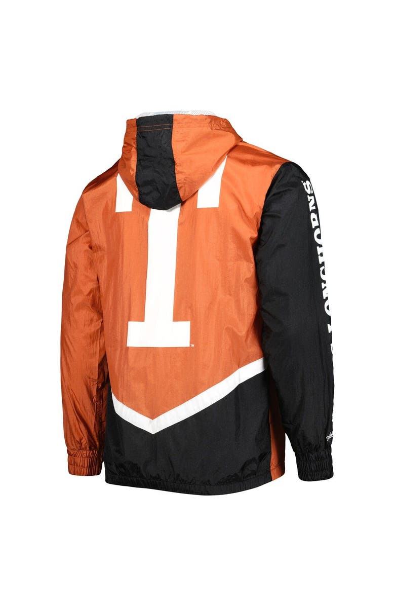Mitchell & Ness Men's Mitchell & Ness Texas Orange Texas Longhorns Undeniable Full-Zip Windbreaker Jacket, Alternate, color, Burnt Orange