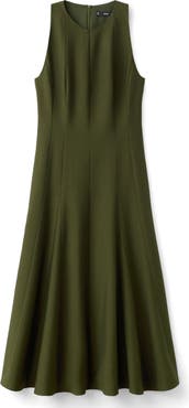 MANGO Sleeveless Flared Maxi Dress