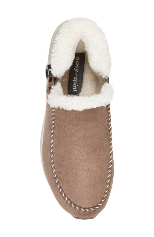 Easy Spirit Turner Faux Fur Lined Bootie In Brown