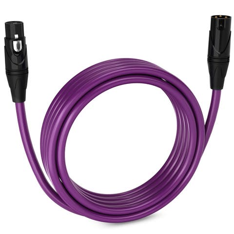 15 ft Balanced XLR Cable, Male to Female, 3 Pin Microphone Cable