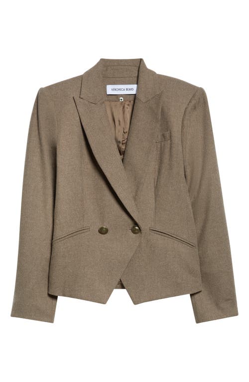 Veronica Beard Rickie Crop Dickey Jacket In Brown