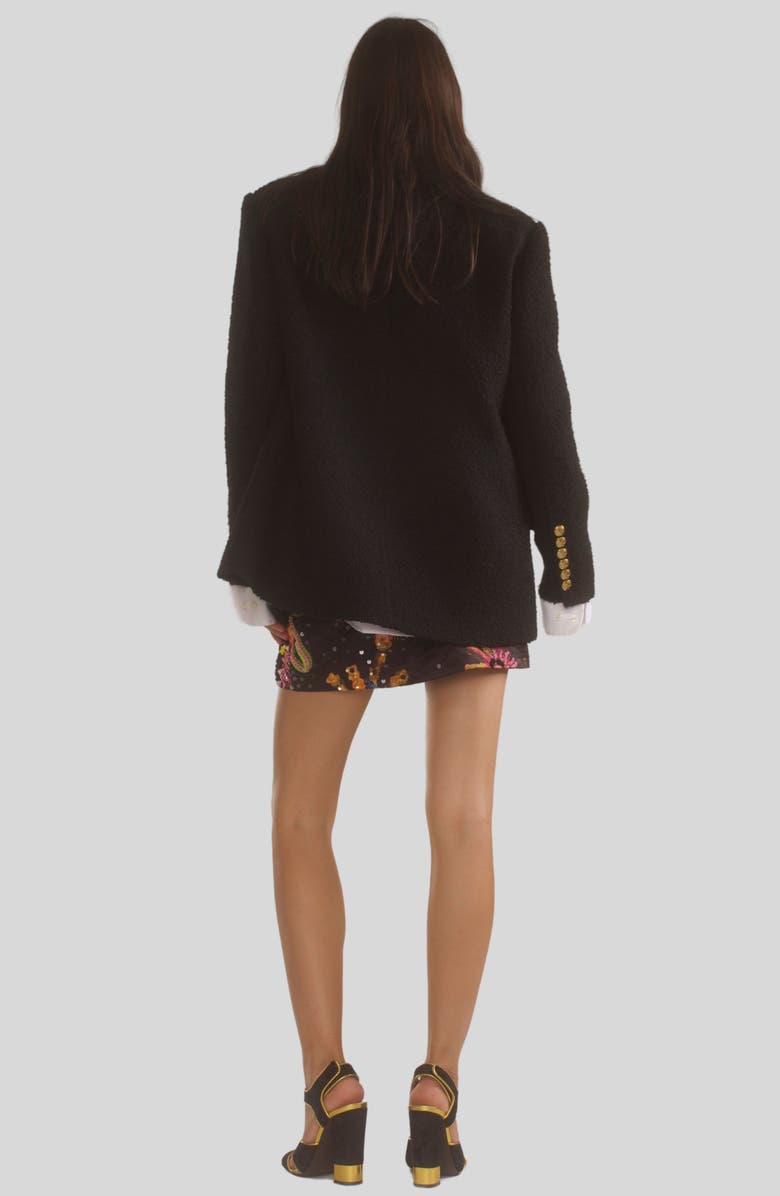 Cynthia Rowley Bardot Bouclé Blazer, Alternate, color, 