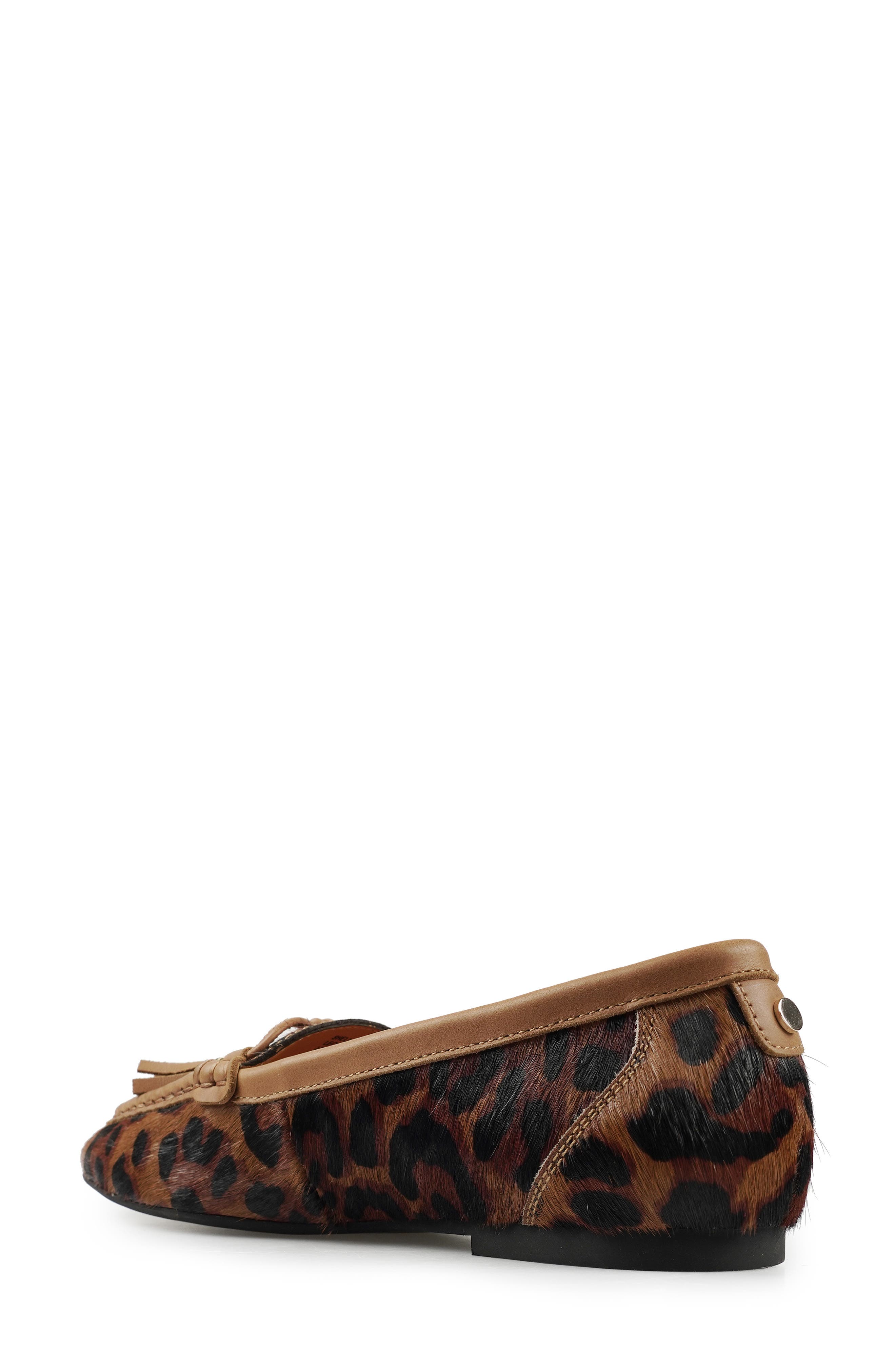 National Comfort Shell Suede Loafer, Alternate, color, Leopard Calf Hair