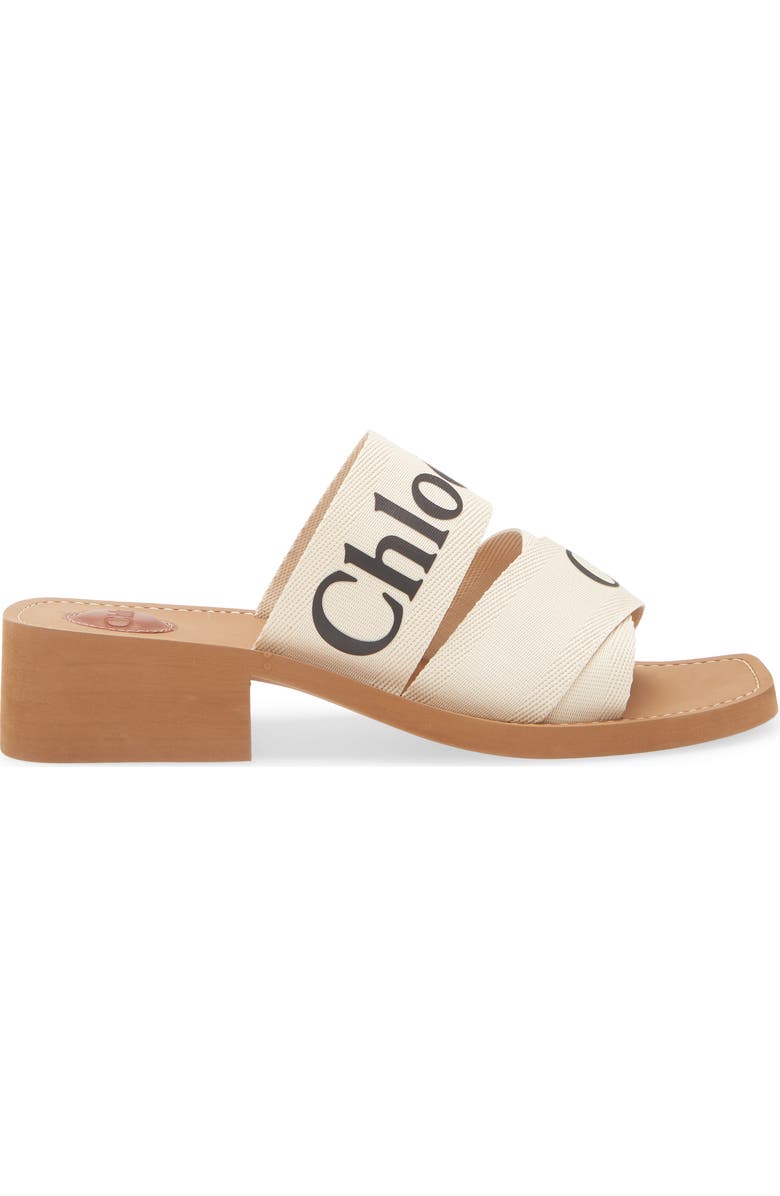 Chloé Woody Logo Slide Sandal, Alternate, color,
