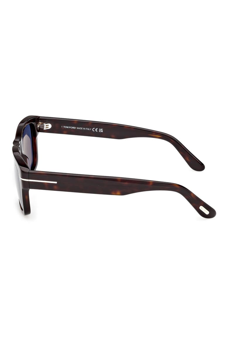 Smith-02 55mm Rectangular Sunglasses, Alternate, color, CLASSIC HAVANA / BLUE LENS