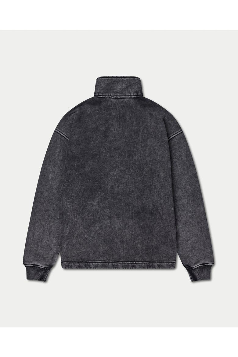 Faded 1/4 Zip Sweatshirt, Alternate, color, Washed Black