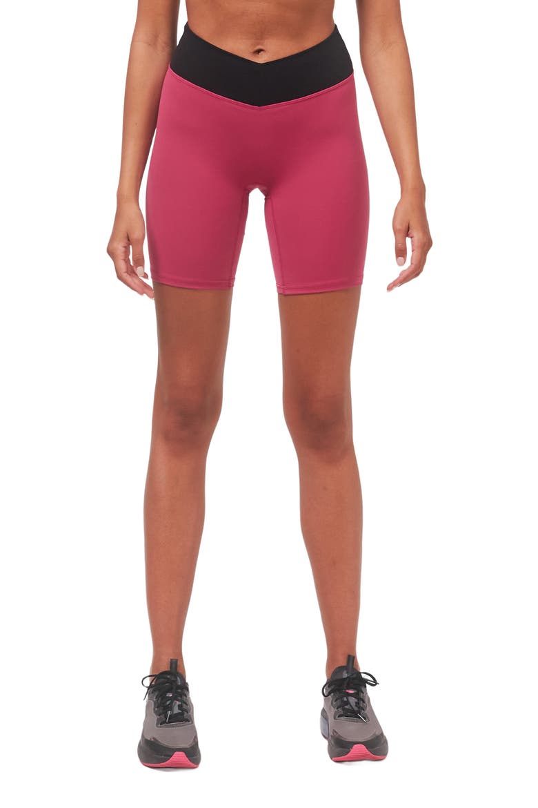 Vendetta Cloudlux Biker Shorts 7", Alternate, color, Fuschia/Black