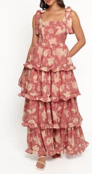 Petal & Pup Lavina Floral Tiered Maxi Dress