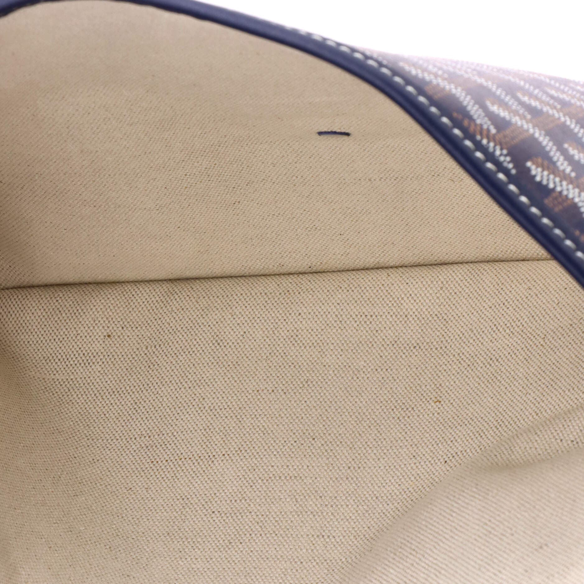 Pre-Owned Goyard Coursier Messenger Bag Coated Canvas and Leather, Alternate, color, Blue