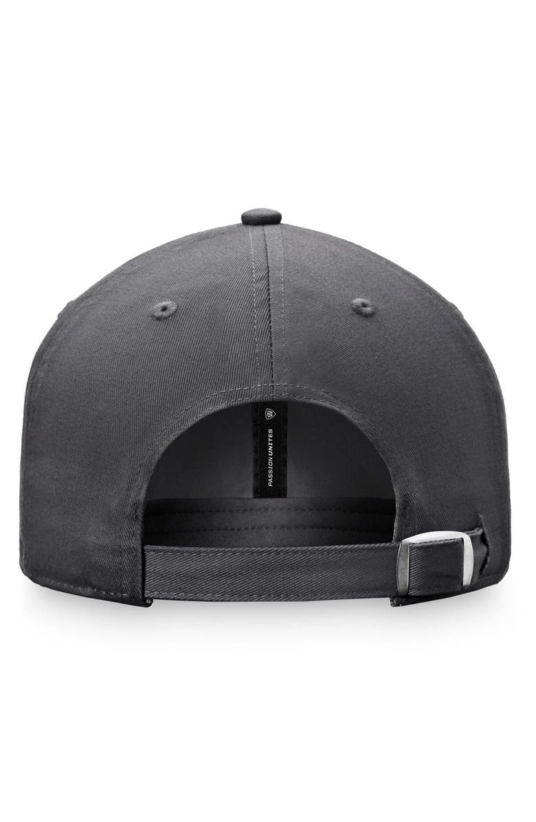 TOP OF THE WORLD Men's Top of the World Charcoal Kansas Jayhawks Slice Adjustable Hat, Alternate, color, 
