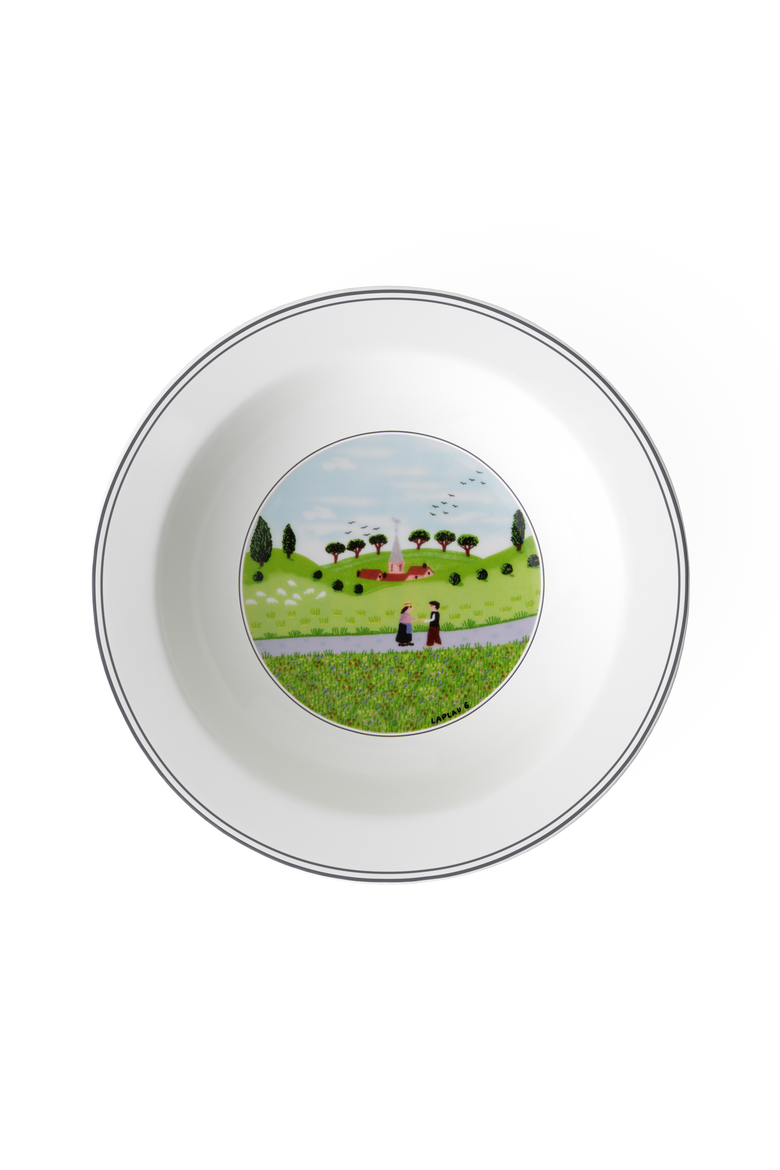 Design Naif Rim Cereal Bowl #6 Friend Meeting, Alternate, color, None