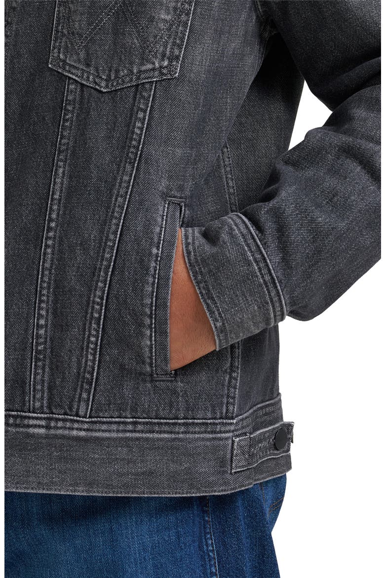 Cotton Denim Jacket, Alternate, color, SMOKY GRANITE