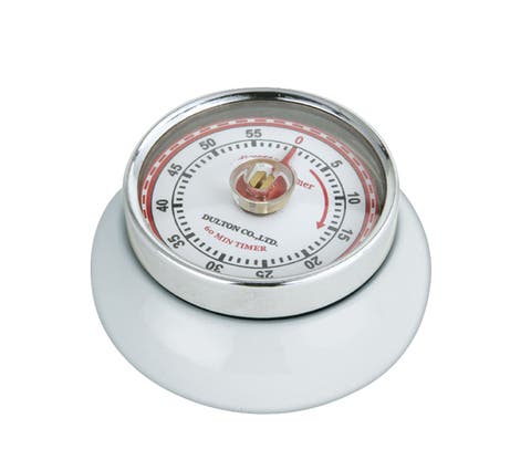 Magnetic Retro 60 Minute Kitchen Timer, 2.75-Inch