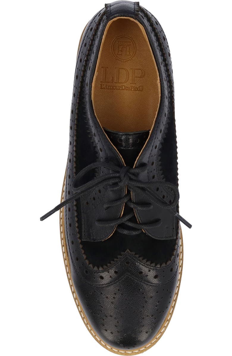L'Amour des Pieds Zorielle Platform Oxford, Alternate, color, Black