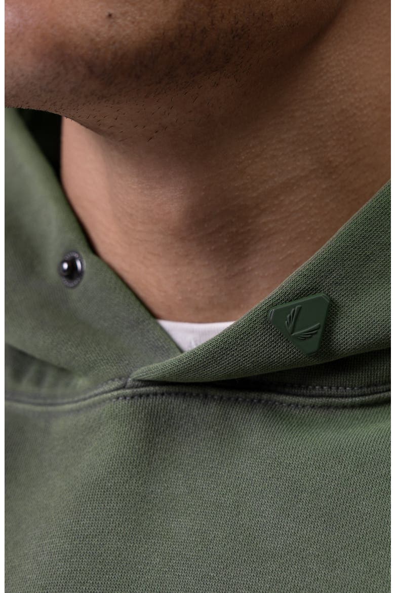 Tech Essential Distressed Hoodie, Alternate, color, Faded Olive