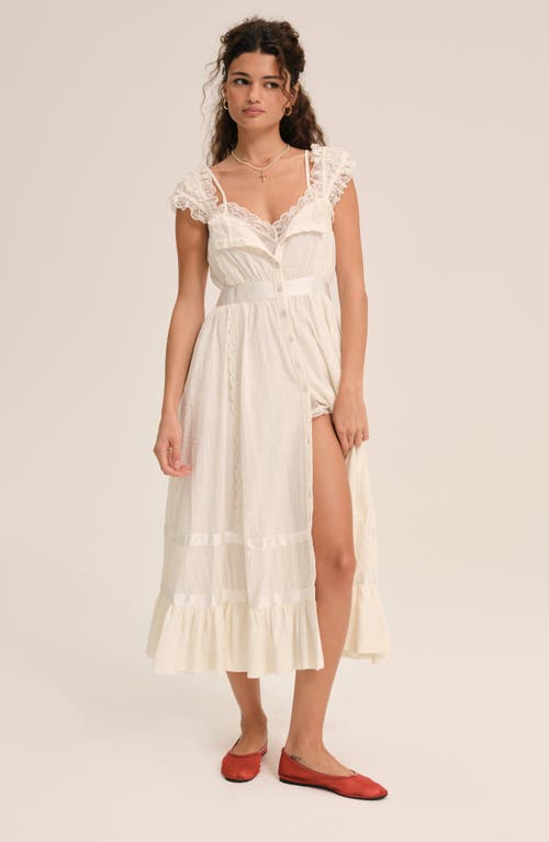 For Love & Lemons Sweet Summer Midi Dress In White