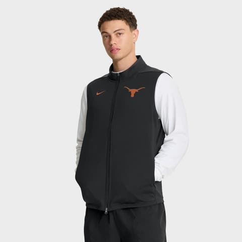 Men's Nike Black Texas Longhorns Primetime Victory Performance Full-Zip Vest