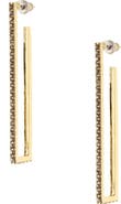 OLIVIA WELLES Rheanna Crystal Hoop Drop Earrings