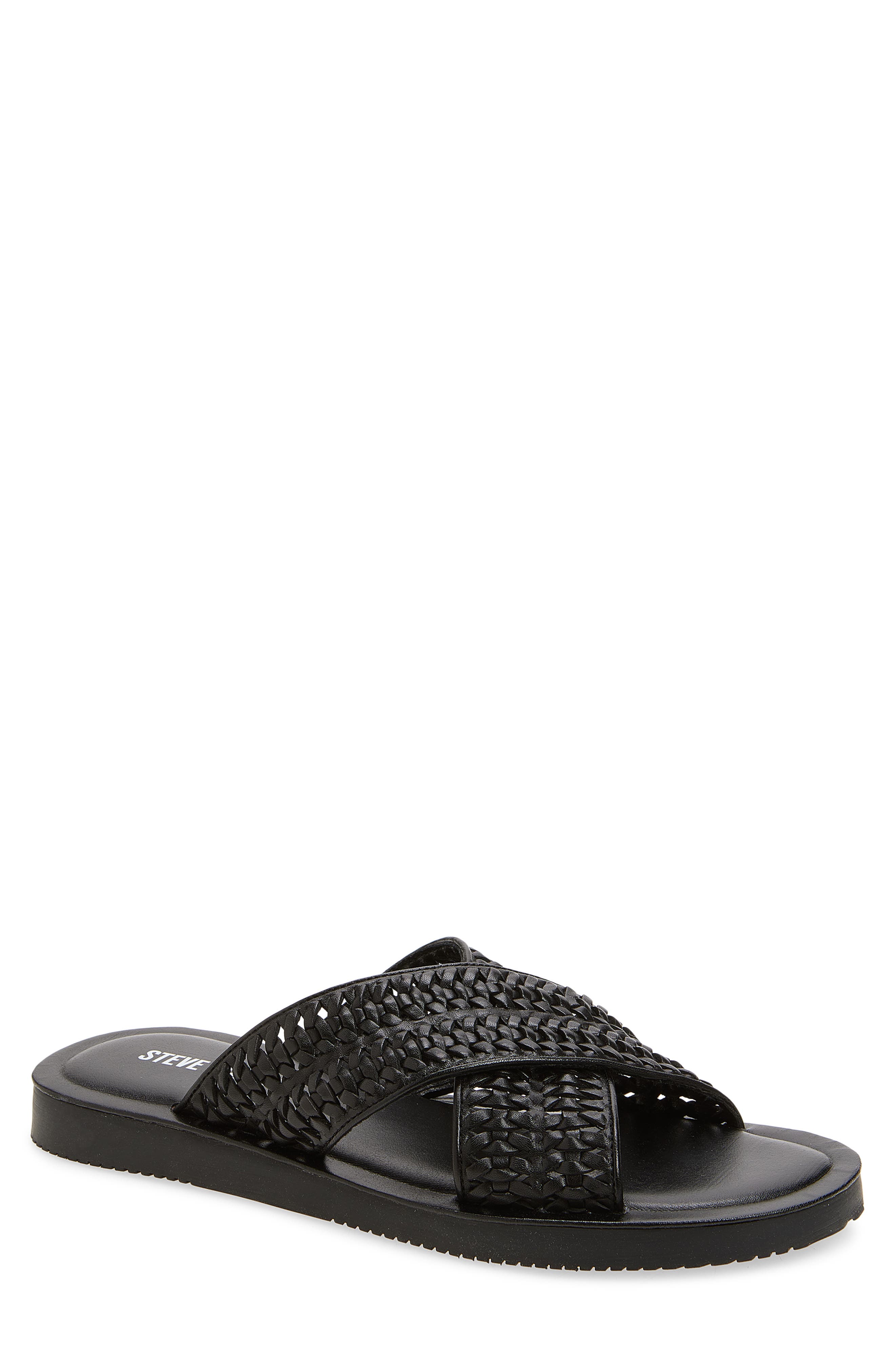 Steve Madden Boweri Woven Strap Slide Sandal