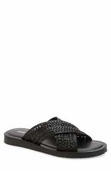 Steve Madden Boweri Woven Strap Slide Sandal
