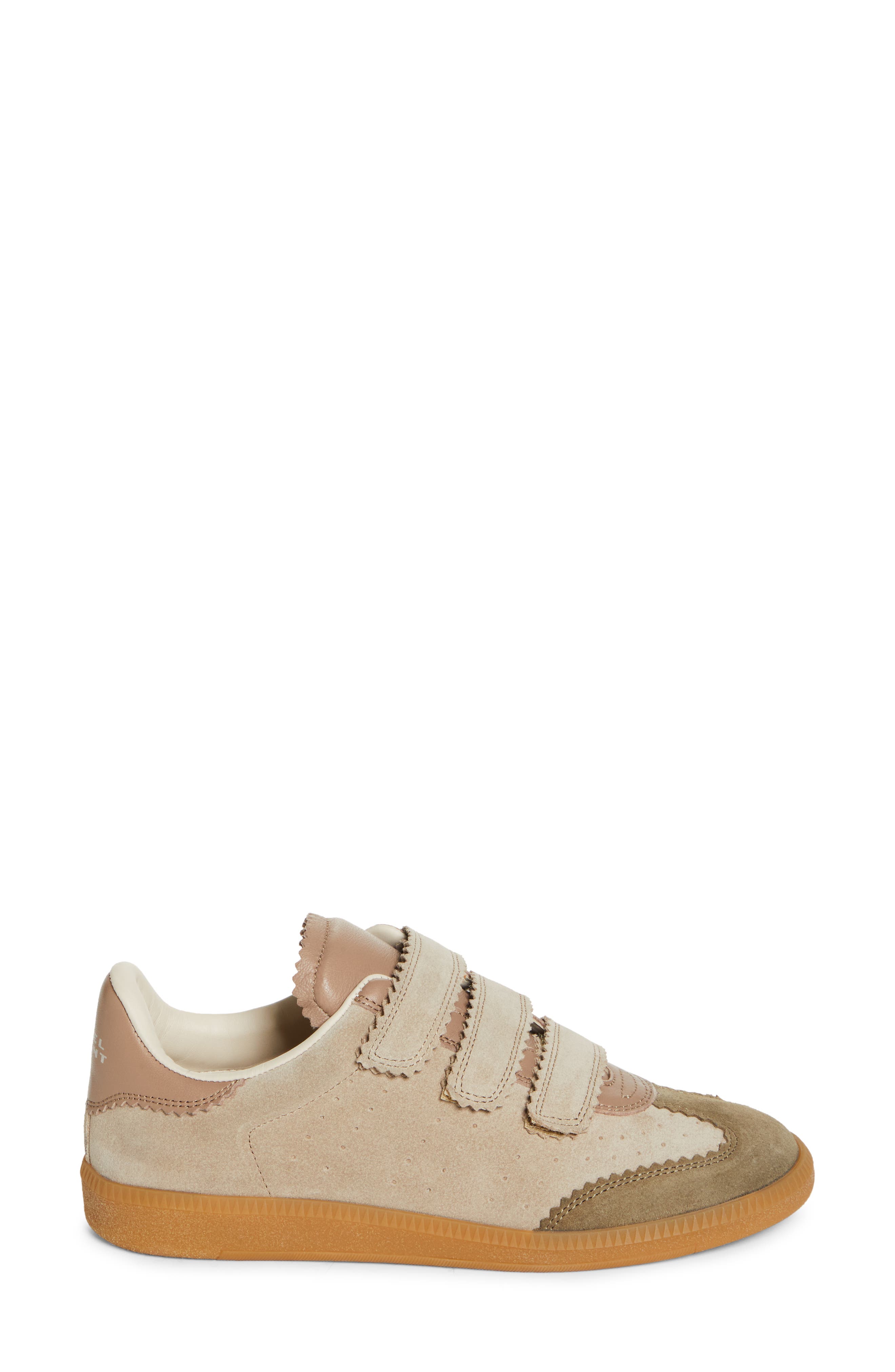 Isabel Marant Beth Low Top Sneaker, Alternate, color, Taupe