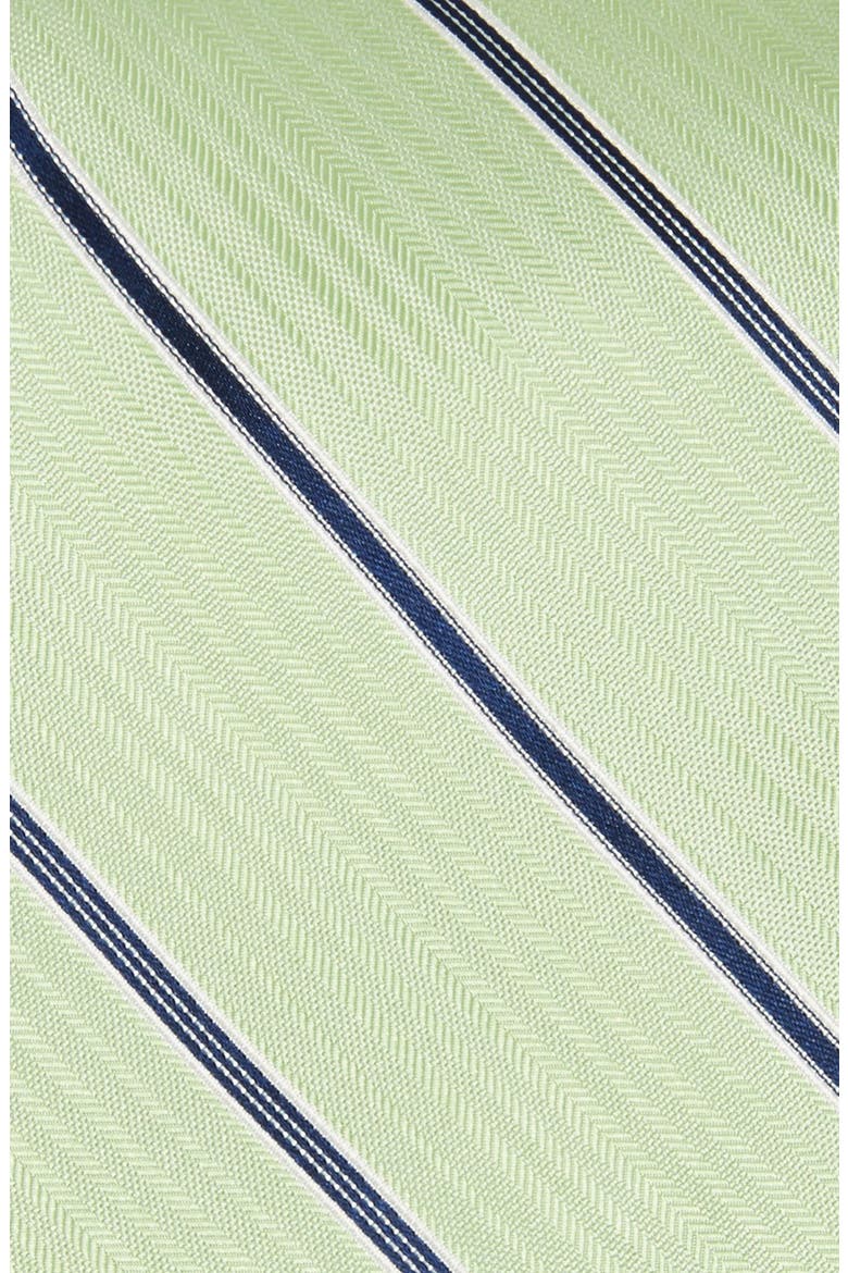 Stripe Woven Silk Tie, Alternate, color, GREEN