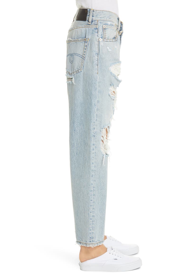 Ripped Boyfriend Jeans, Alternate, color, MILTON W/ RIPS