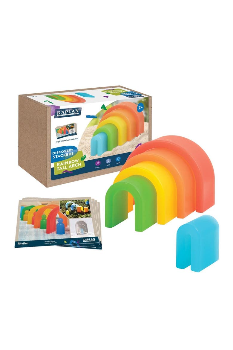 Discovery Stackers - Rainbow Tall Arch - 5 Pieces, Main, color, Rainbow