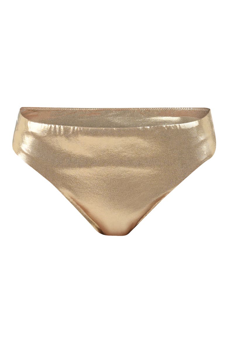 Glitz Hipster Bikini Bottoms, Alternate, color, GOLD