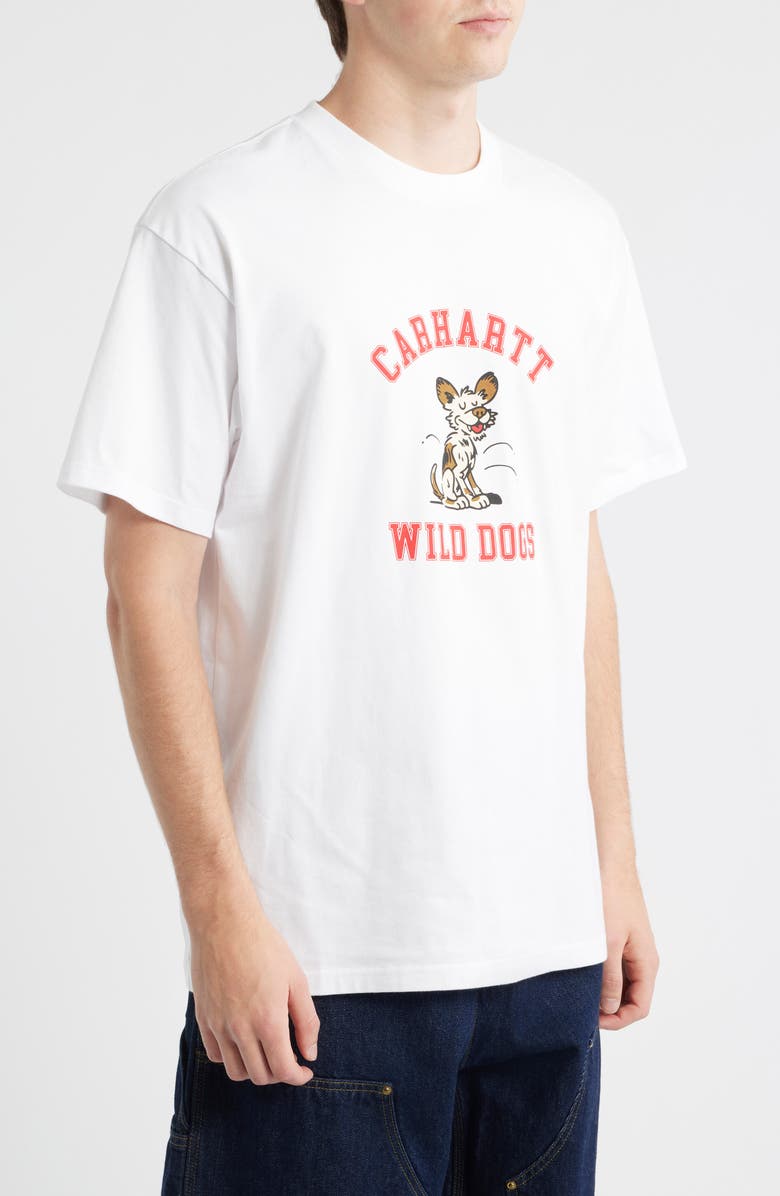 Carhartt Work In Progress Wild Dog Cotton Graphic T-Shirt, Alternate, color, White