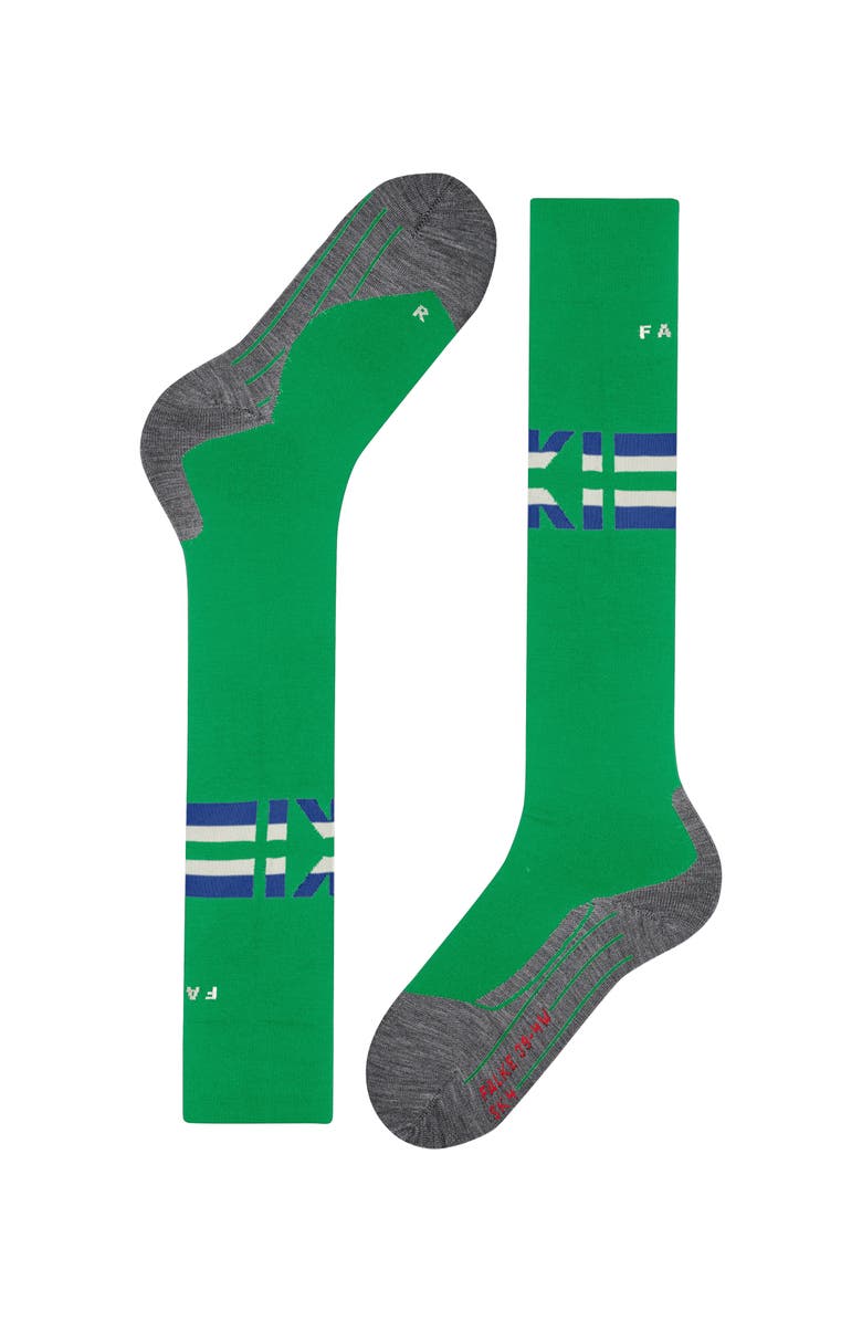 Falke SK4 Advanced Ski Socks, Alternate, color, Grassgreen Ski