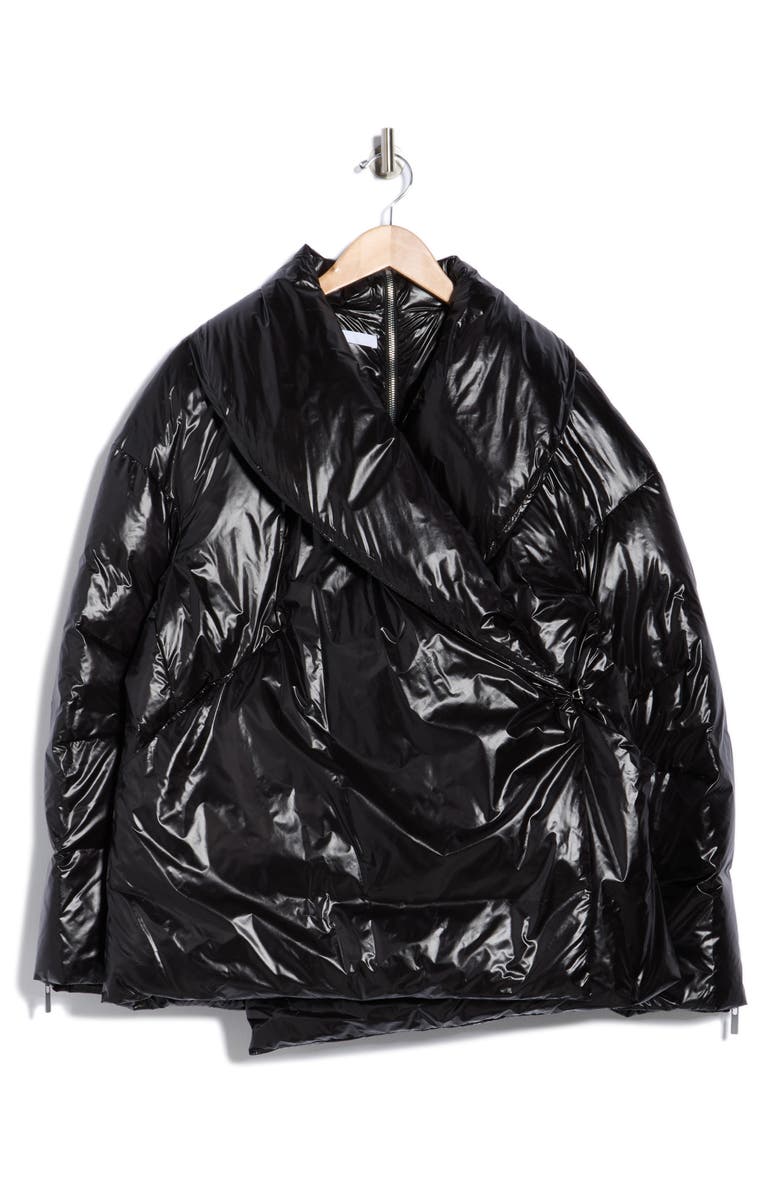 Helmut Lang Apex Down Cocoon Jacket, Alternate, color, Black
